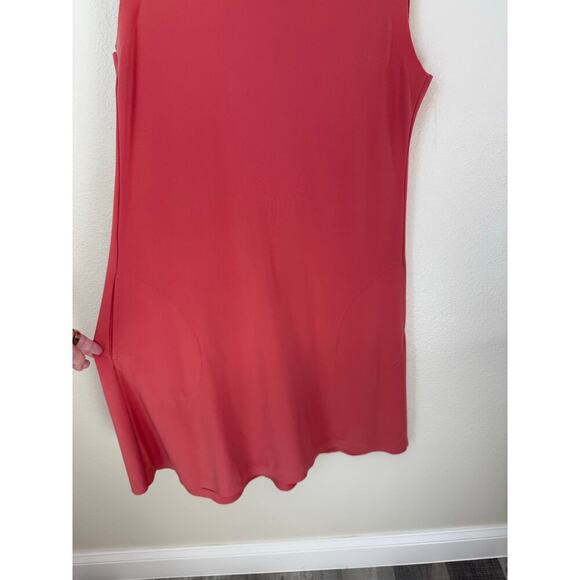 Norma Kamali Sleeveless Swing Mini Dress Coral Size Medium - Picture 7 of 7